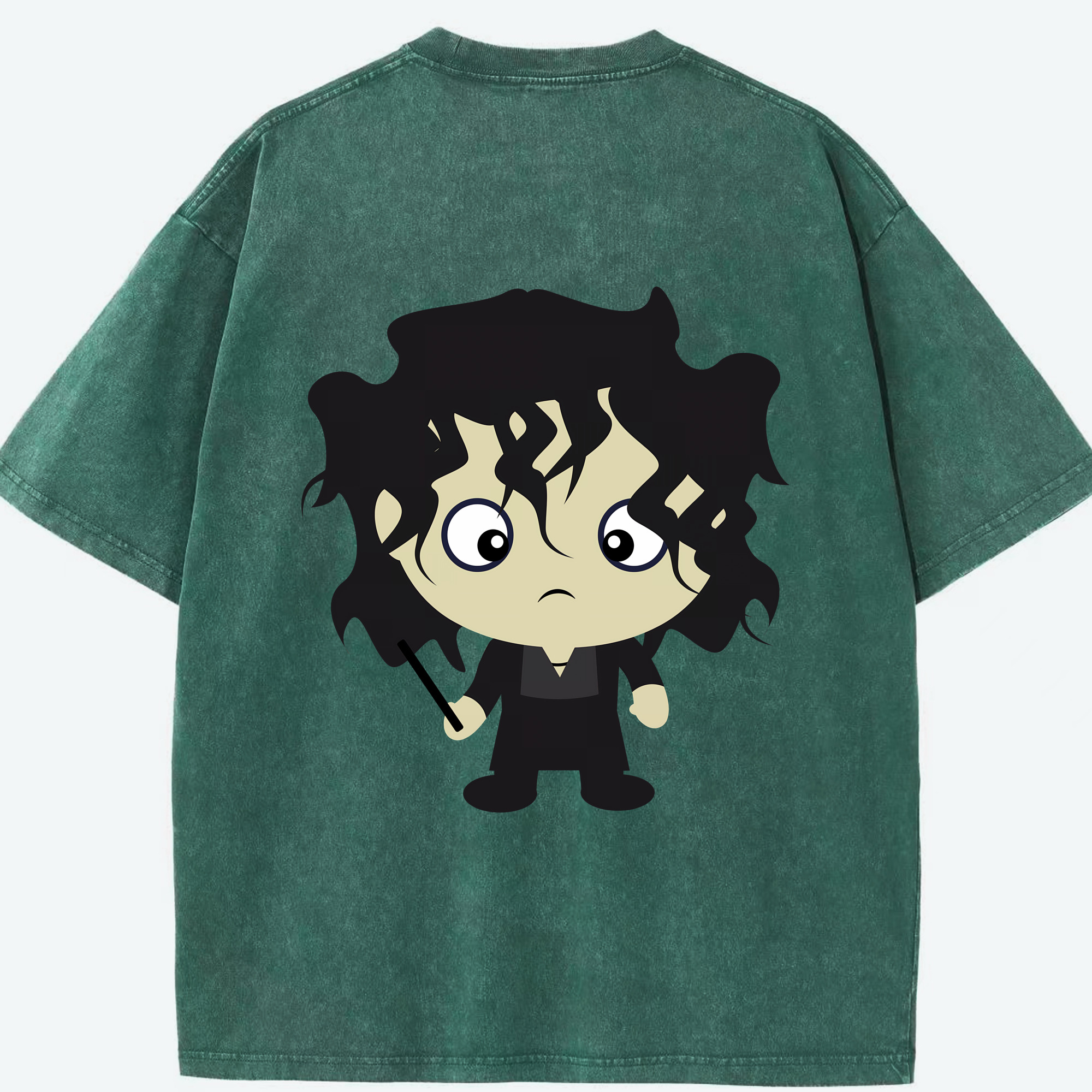 （画像用） Harry Potter ハリー・ポッターシリーズ 綿100% ヴィンテージ風 半袖Tシャツ（背面プリント）